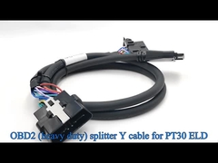 PT30 ELD OBD J1962 كابل Splitter Y لقطارات المحيط الهادئ للشاحنات فولفو أو ماك في أمريكا الشمالية