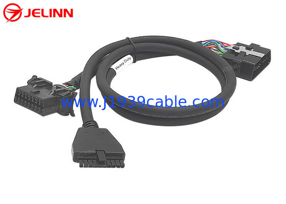 PT30 ELD OBD J1962 كابل Splitter Y لقطارات المحيط الهادئ للشاحنات فولفو أو ماك في أمريكا الشمالية