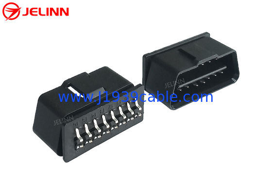 16 دبوس J1962 OBD2 OBDII موصل قابس ذكر مع دبابيس منحنية في الخلف